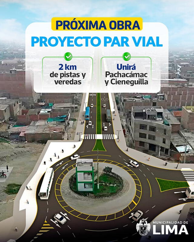 Proyecto Par Vial. Foto: Municipalidad de Lima   