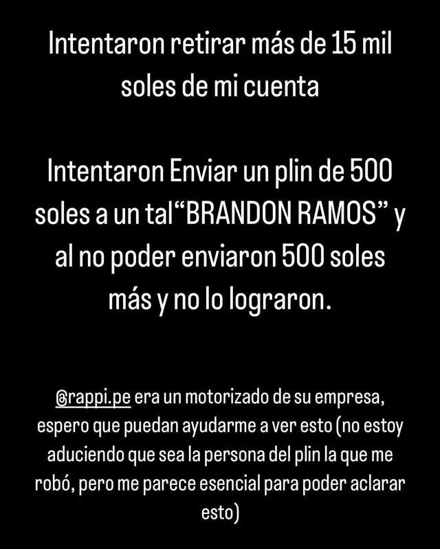 Publicación de César BK en Instagram. Foto: captura de pantalla Publicación de César BK en Instagram. Foto: captura de pantalla
