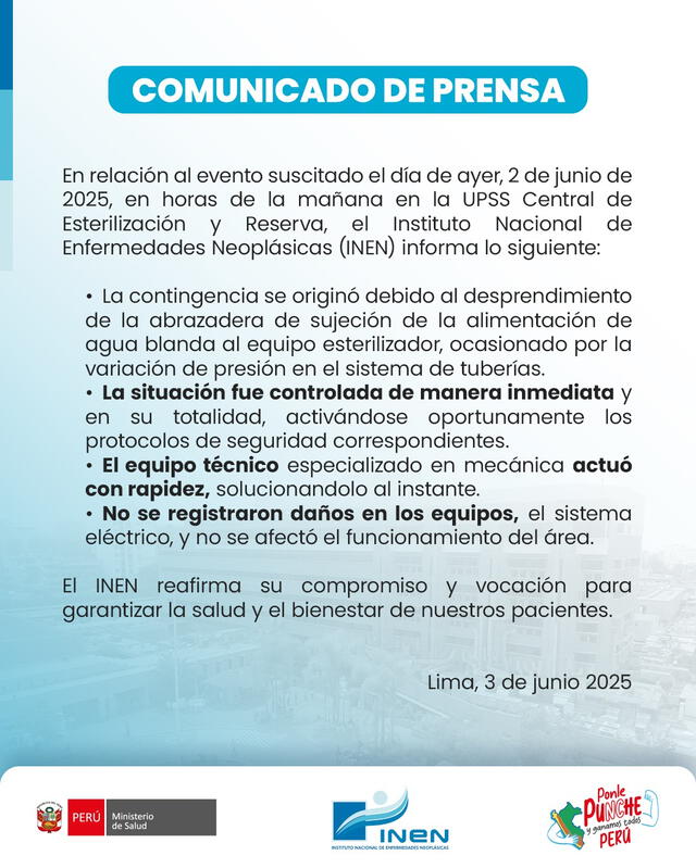 Comunicado de INEN 