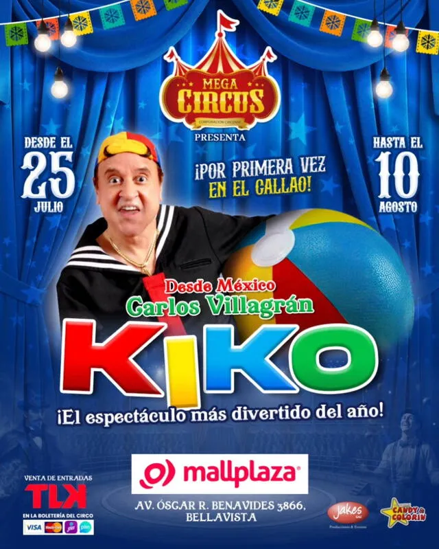 Kiko regresa al Perú con una emocionante presentación en el Mega Circus. Foto: difusión. Kiko regresa al Perú con una emocionante presentación en el Mega Circus. Foto: difusión.