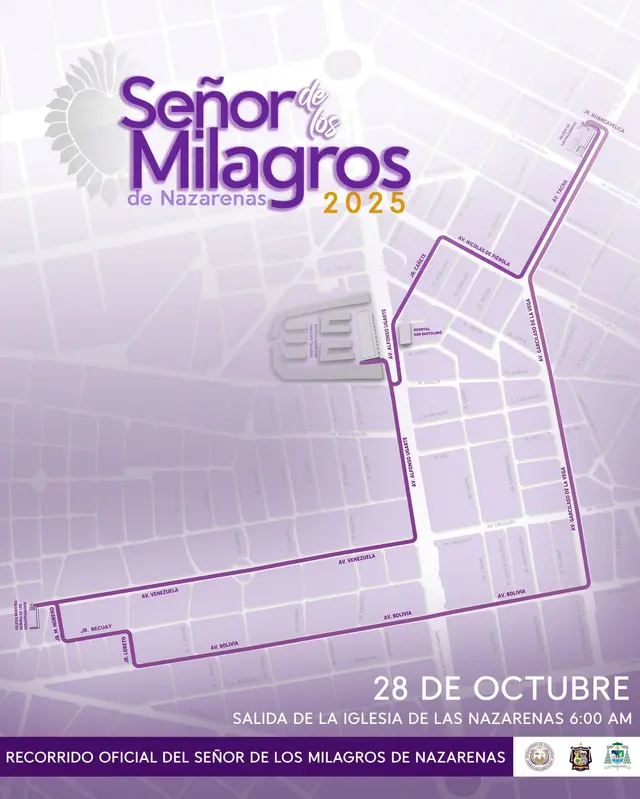 El Señor de los Milagros llega al Hospital Arzobispo Loayza. Foto: HSMN El Señor de los Milagros llega al Hospital Arzobispo Loayza. Foto: HSMN