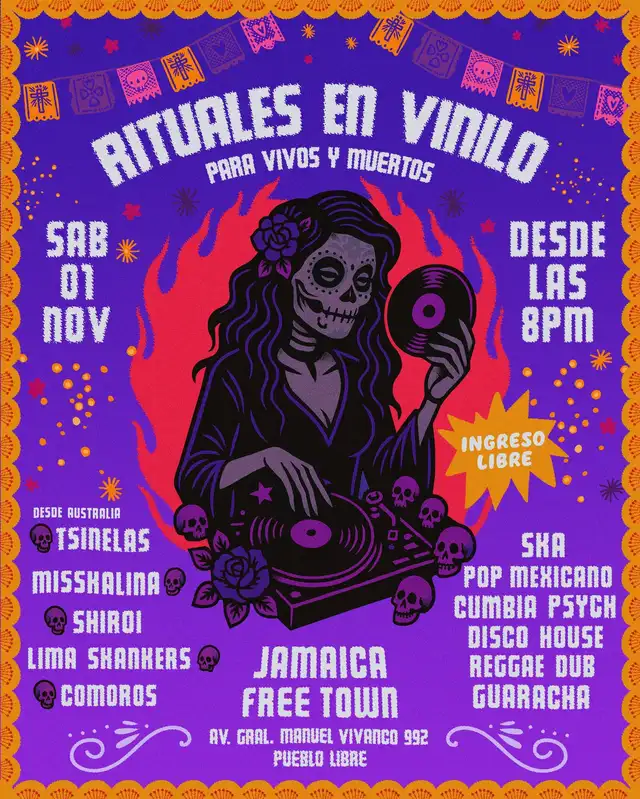 El espectáculo ‘Ritual en Vinilo (Para Vivos y Muertos)' se celebrará este sábado 1 de noviembre. Foto: difusión. El espectáculo ‘Ritual en Vinilo (Para Vivos y Muertos)' se celebrará este sábado 1 de noviembre. Foto: difusión.