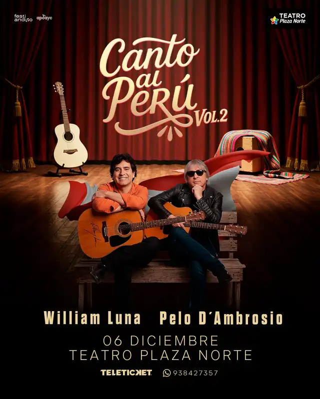 William Luna y Pelo D’Ambrosio vuelven juntos para regalarnos una noche especial William Luna y Pelo D’Ambrosio vuelven juntos para regalarnos una noche especial