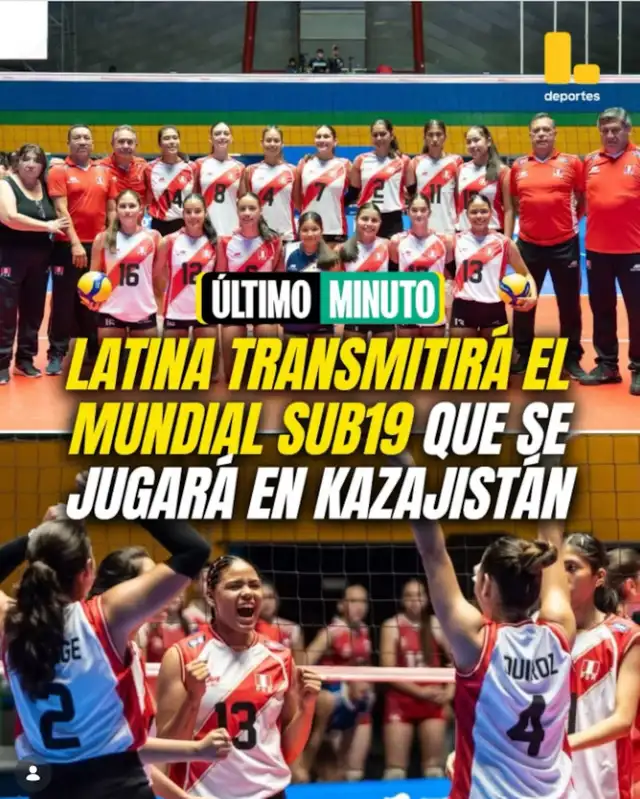 Latina transmitirá el Mundial de Vóley Sub 19 2027. Foto: Latina Latina transmitirá el Mundial de Vóley Sub 19 2027. Foto: Latina