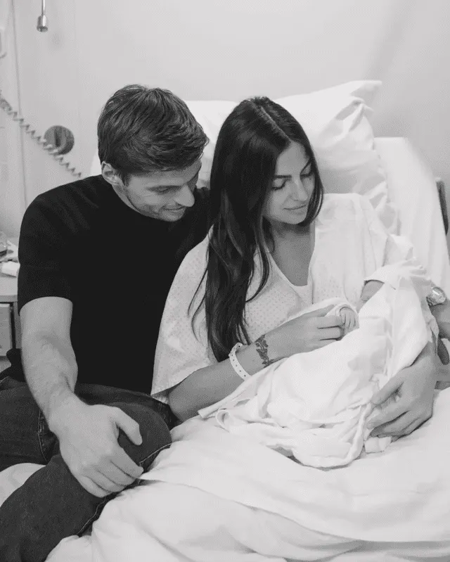 Max Verstappen and Kelly Piquet welcome their new baby girl, Lily. Photo: Max Verstappen's Instagram Max Verstappen and Kelly Piquet welcome their new baby girl, Lily. Photo: Max Verstappen's Instagram