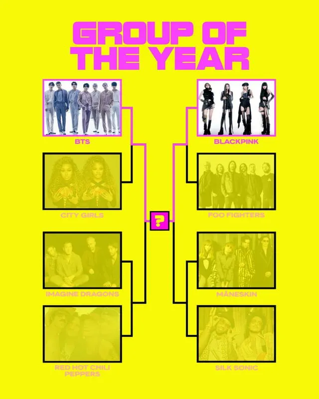 MTV VMAs 2022, BTS y BLACKPINK, grupo del año