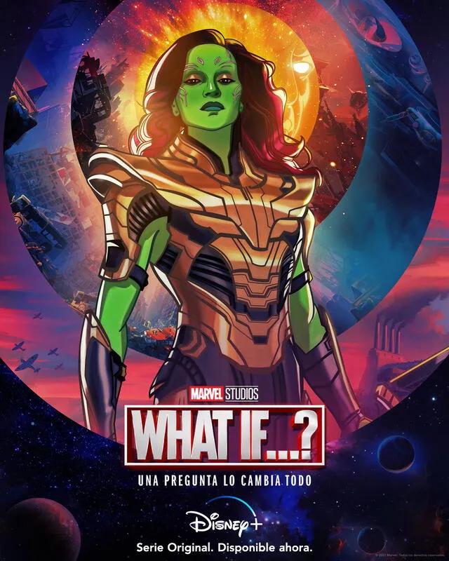 What if…?  capítulo 9: Gamora porta el traje de Thanos en nuevo adelanto. Foto: Disney Plus