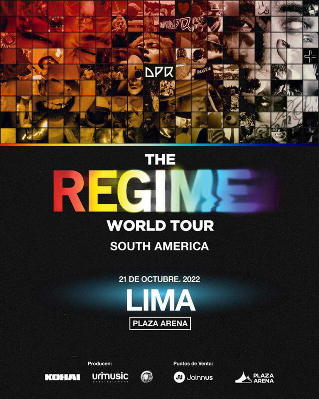 DPR concierto Perú fechas entradas Lima fans Teleticker tour mundial
