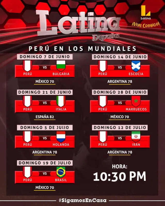 Programación de los partidos de Perú en los Mundiales: hora, fecha de las transmisiones de Latina