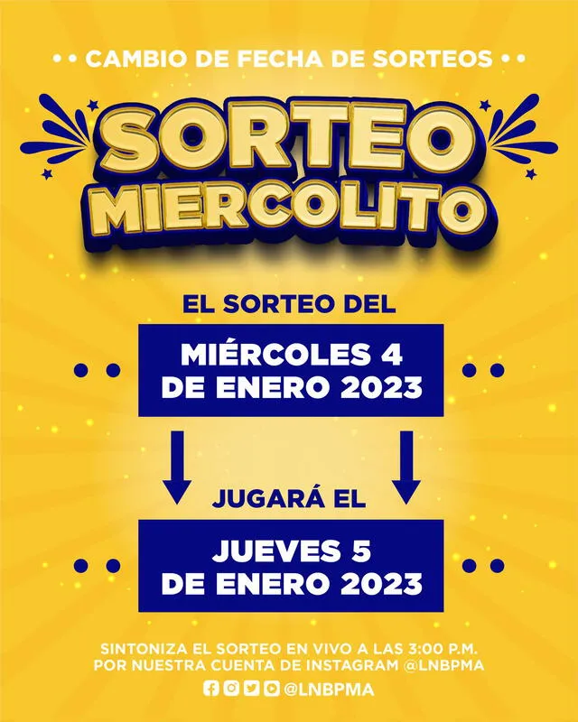 Lotería de Panamá cambio de fecha