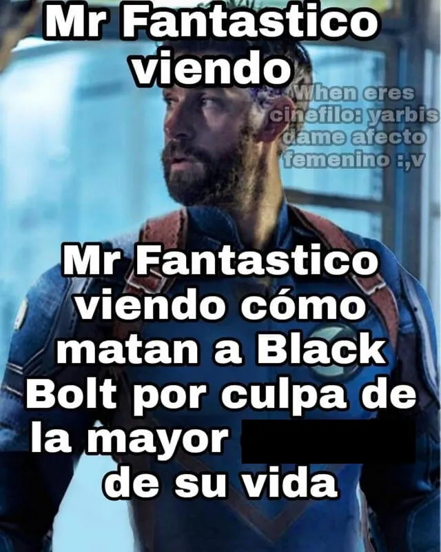 Fans hacen memes de la escena de los Illuminati en “Doctor Strange 2”. Foto: Facebook