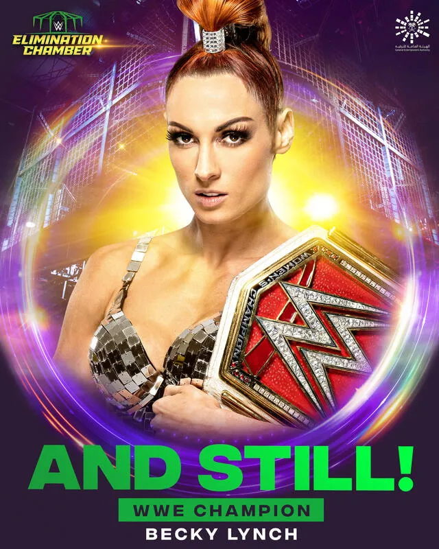 Becky Lynch retuvo el título femenino de Raw. Foto: WWE