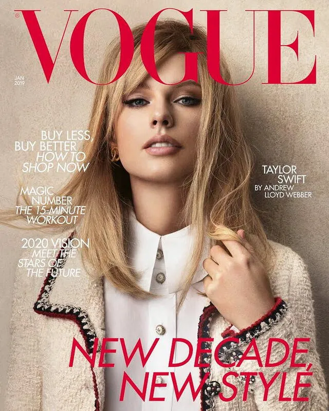 Taylor Swift posó para "Vogue" y luce irreconocible