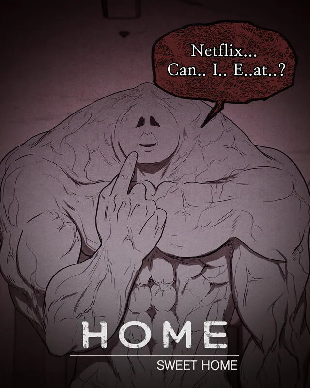 Ilustraciones especiales de Sweet Home por su llegada a Netflix. Foto: Naver Webtoon/Carnby Kim