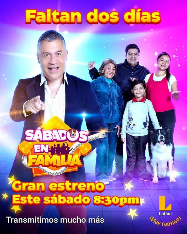 "Sábados en familia", nuevo programa de TV. Foto: Latina