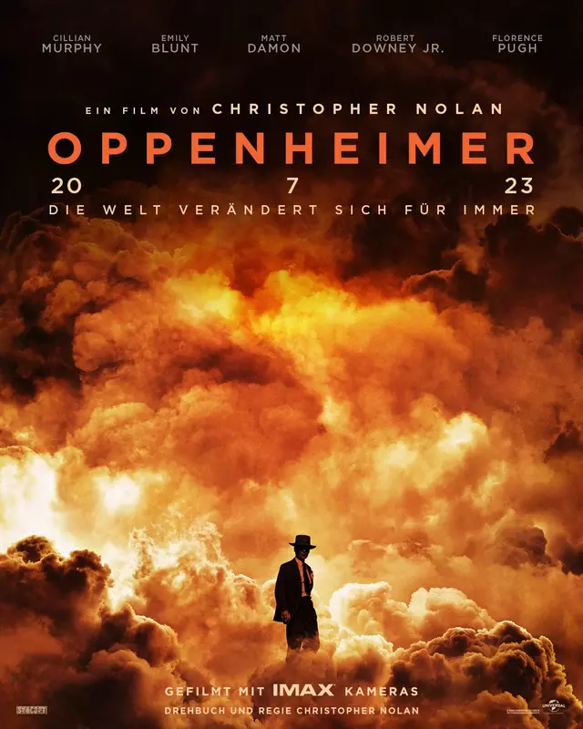 Póster de la próxima película de Nolan, Oppenheimer