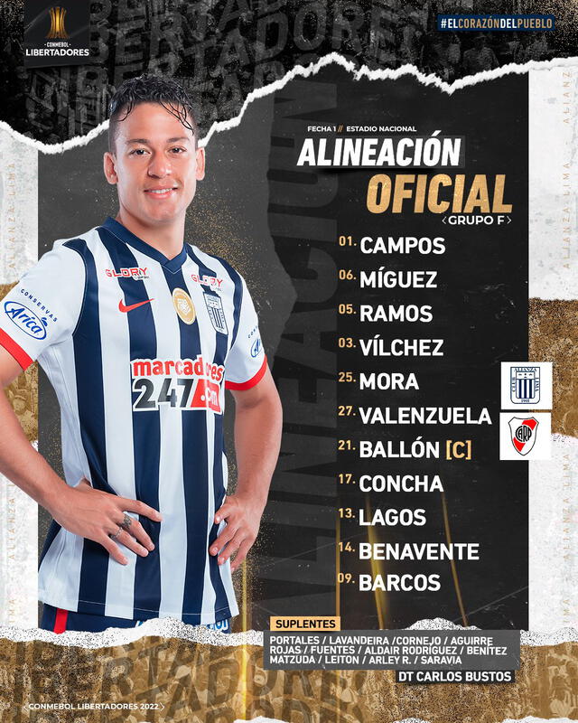 Alineación Alianza Lima