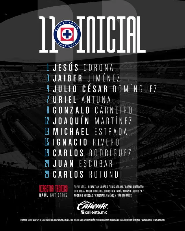 Alineación Cruz Azul