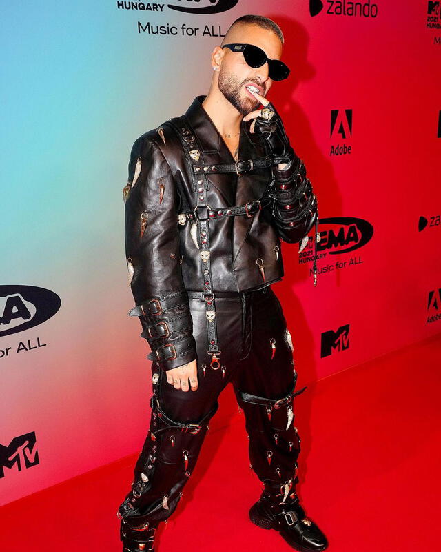 Maluma en los MTV EMAs 2021. Foto: Instagram @mtvema