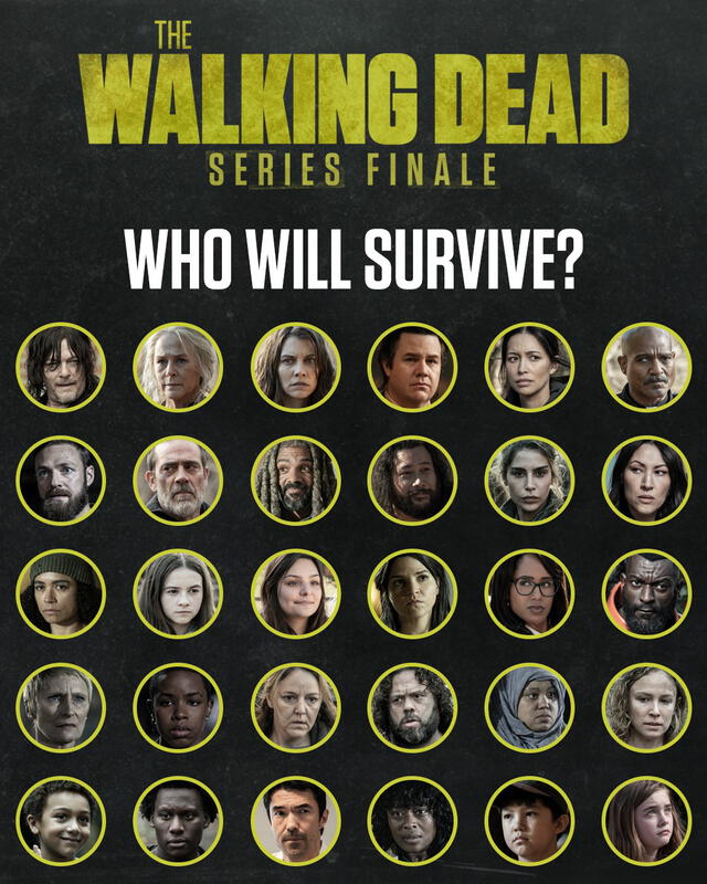 ¿Quiénes sobrevirán en el capítulo final de "The walking dead"?. Foto: AMC