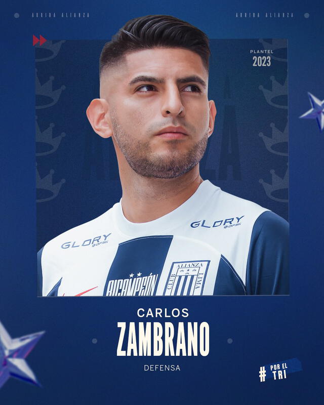 Carlos Zambrano llega como titular desde Argentina. Foto: Alianza Lima