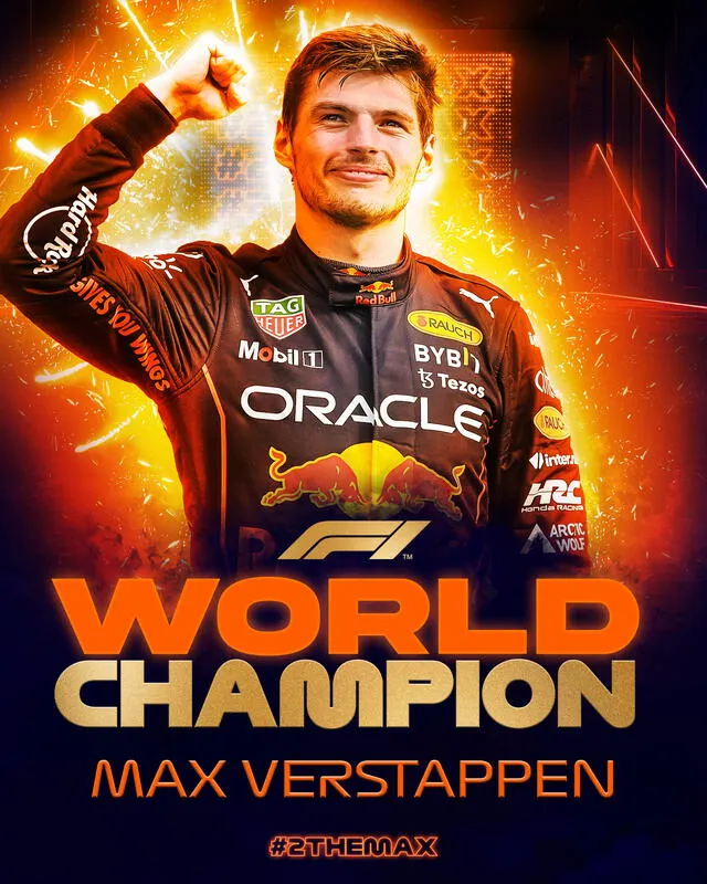 Max Verstappen ganó la temporada 2022 holgadamente, a cuatro fechas del final. Foto: Formula 1