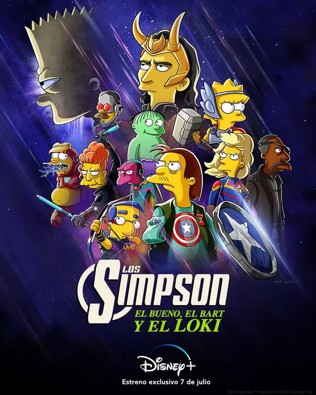 The good será el cortometraje que unirá a Loki y Los Simpson. Foto: Marvel