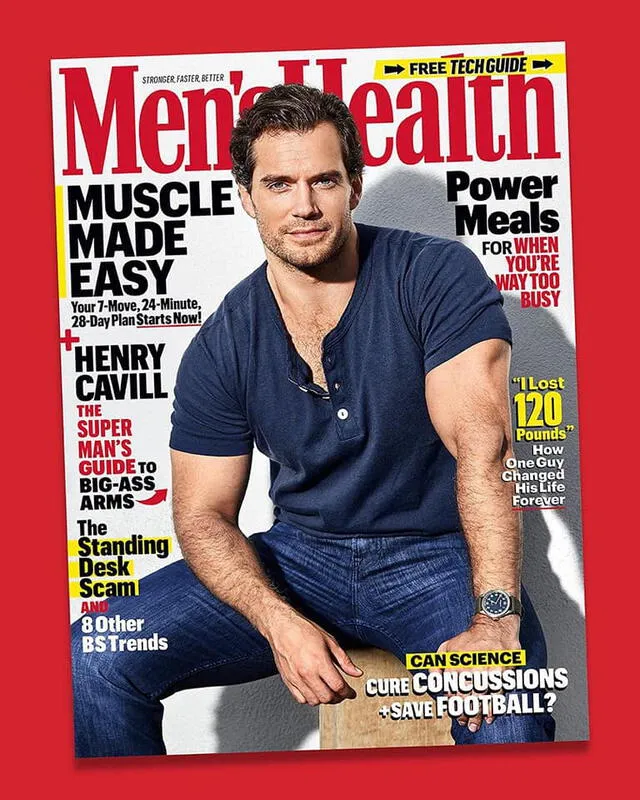 Henry Cavill en la portada de Men's Health - Fuente: Difusión