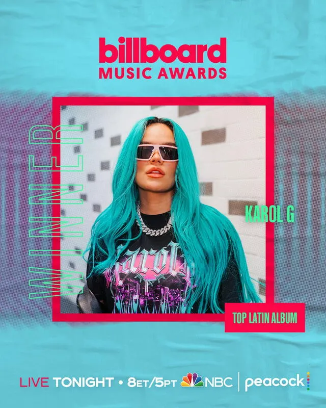 Karol G se lleva un premio de los Billboard Music Awards 2022