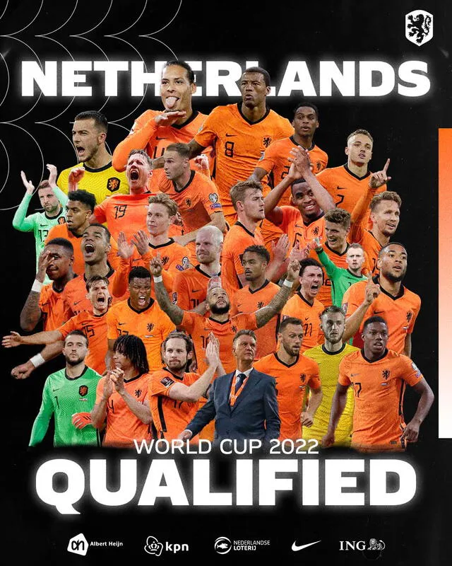 Países Bajos clasificó al vencer 2-0 a Noruega. Foto: Países Bajos