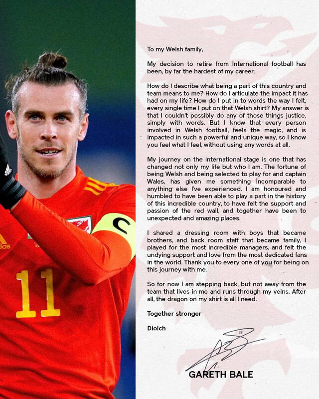 Bale anunció su retiro profesional