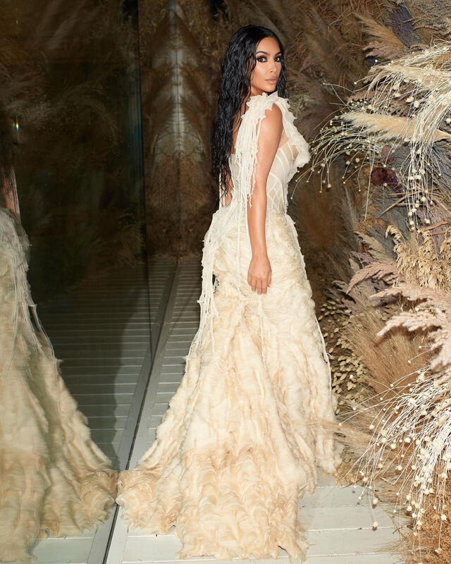 Kim Kardashian en los Oscar. Foto: Instagram
