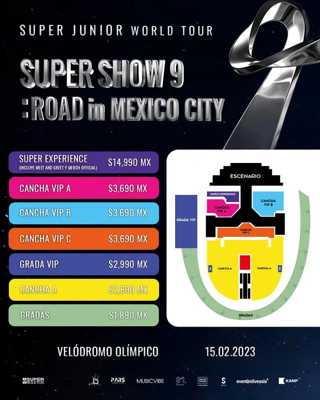 Super Junior en México. Foto: MusicVibe