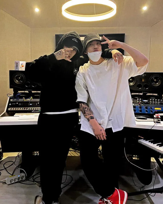 Jay Park y Jungkook. Foto: Instagram