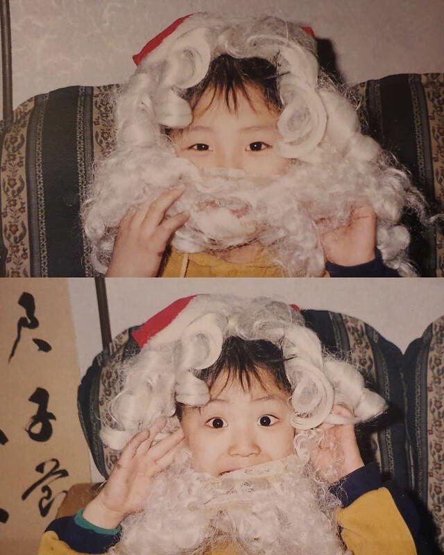 Chanyeol les deseo una Feliz Navidad a sus 19,5 millones de seguidores en Instagram. 24 de diciembre del 2019.