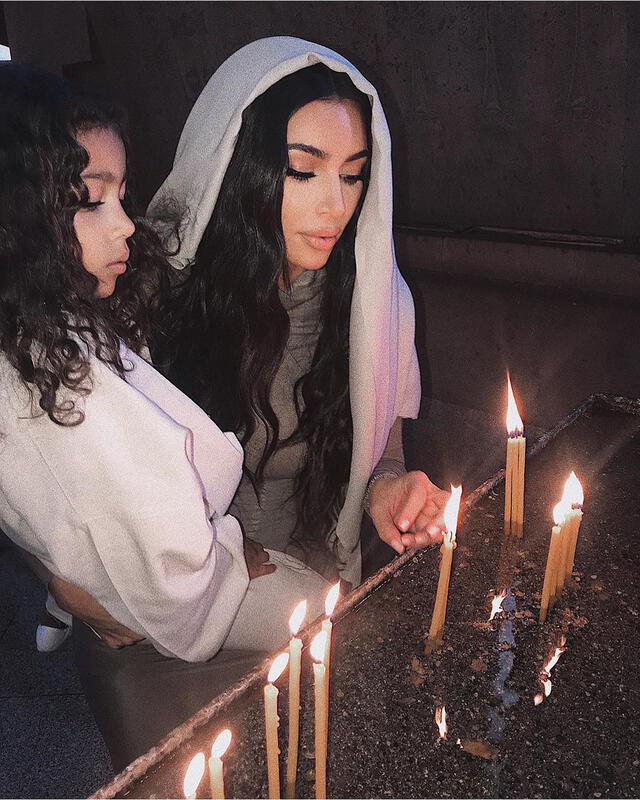 Kim Kardashian visita Armenia y bautiza a sus hijos 