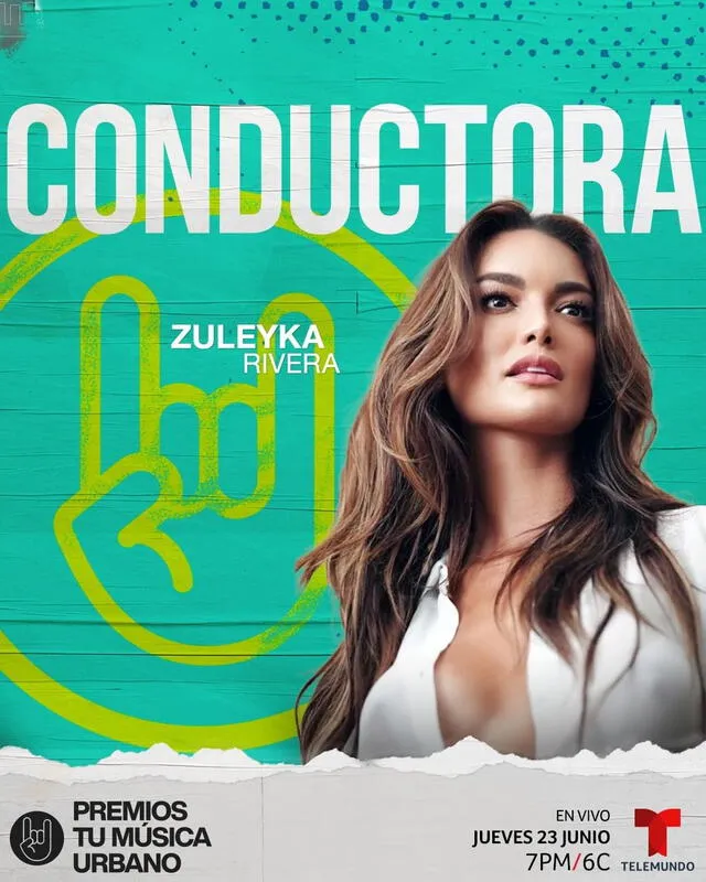 Conductora de los Premios Tu Música Urbano 2022. Foto: Premios Tu Música Urbano/Instagram