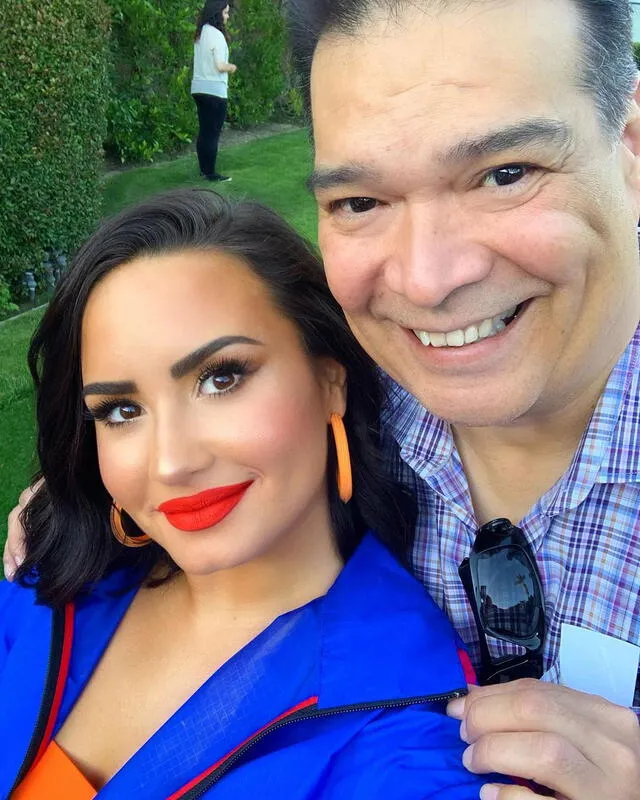 Demi y su papá, Patrick Lovato