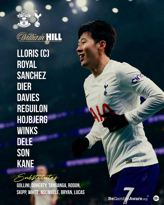 Equipo titular de los Spurs. Foto: Tottenham Hotspur