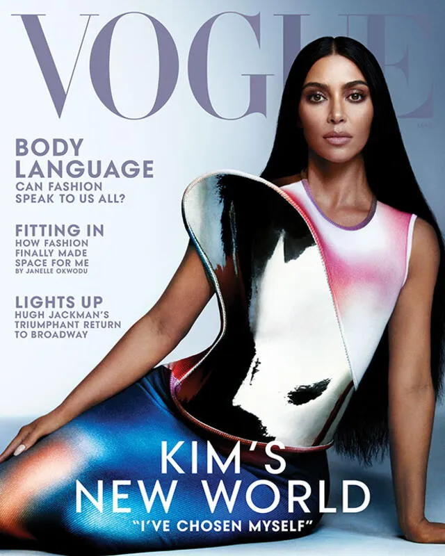 Kim Kardashian en la última portada de Vogue 2022