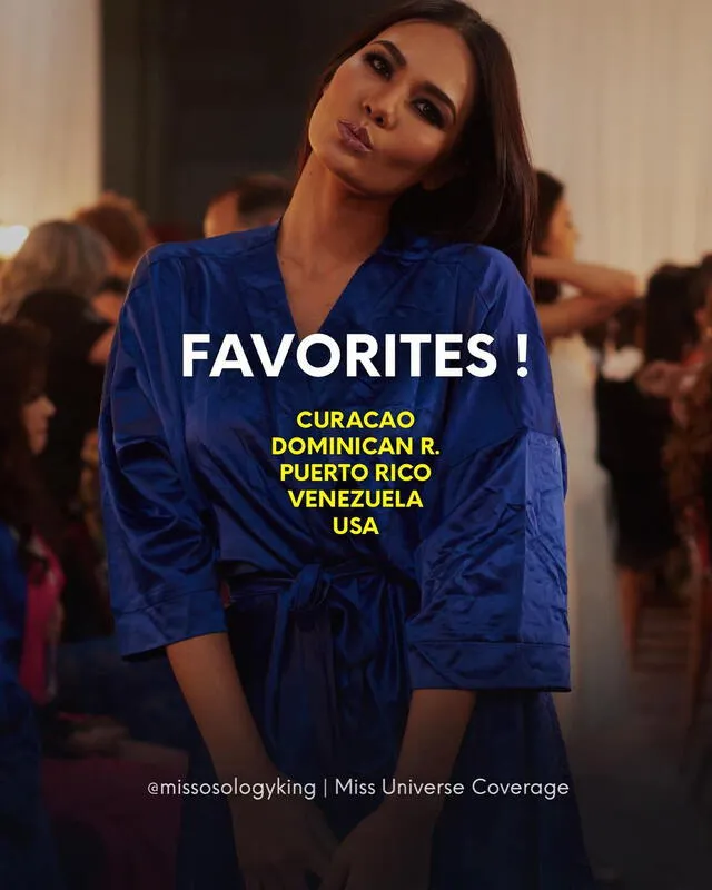 Chalita Suansane (Miss Universe Thailand 2016) colocó a Miss Curacao como su favorita en el Miss Universe 2022. Foto: Missosology King/Instagram