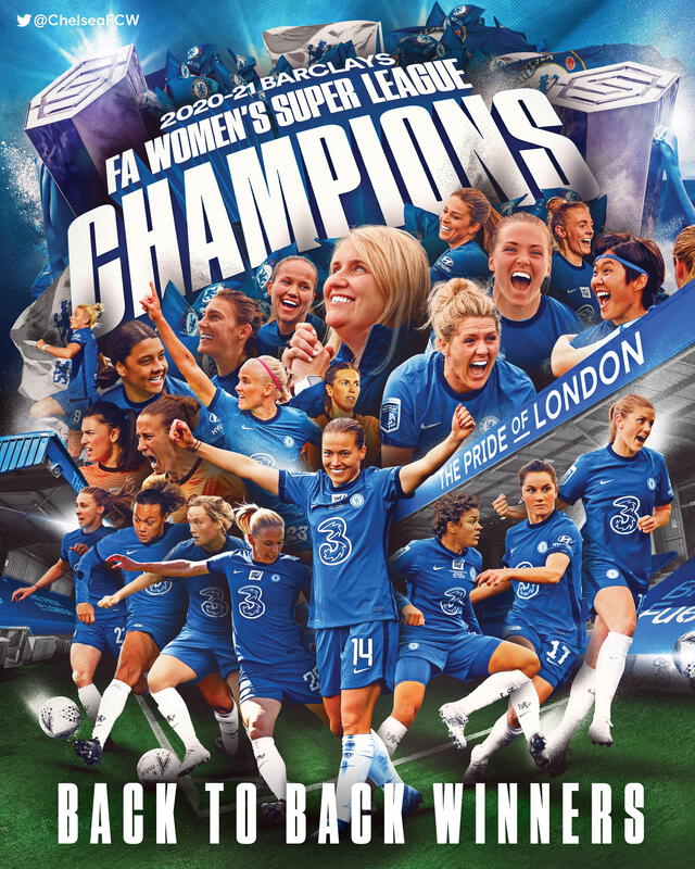 Chelsea ha ganado por tercera vez consecutiva la Premier League femenina