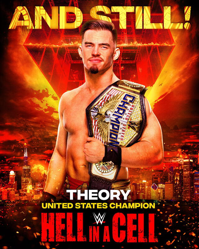 Theory campeón. Foto: Twitter WWE