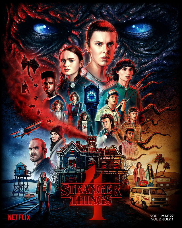 Póster de "Stranger things 4". Foto: Netflix