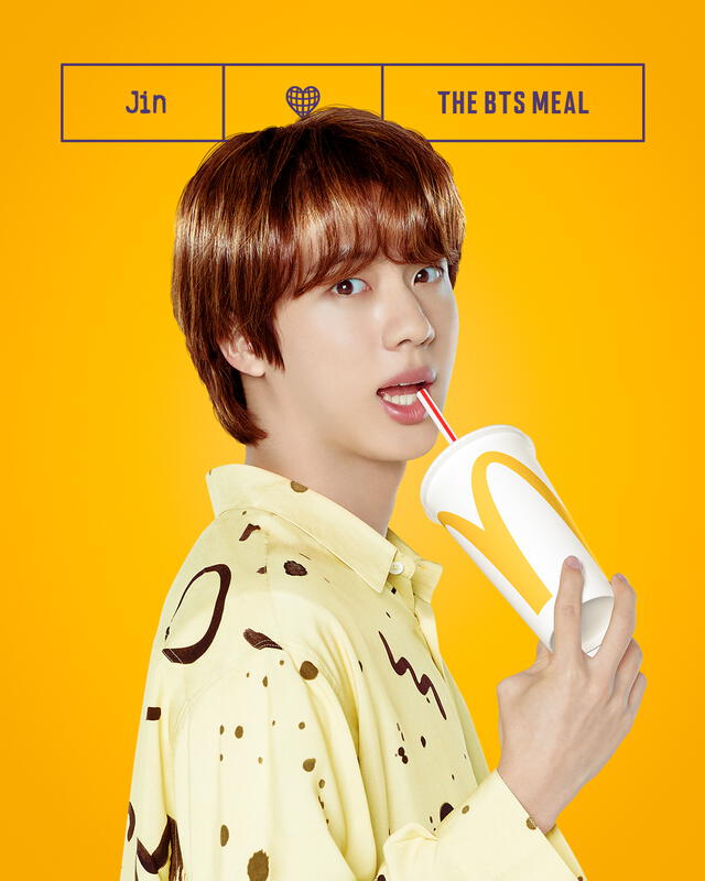 Jin de BTS. Foto: McDonald's
