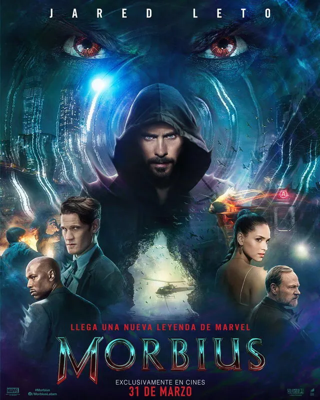 Morbius llegará el 31 de marzo a los cines de México. Foto: Twitter/@SonyPicturesMX