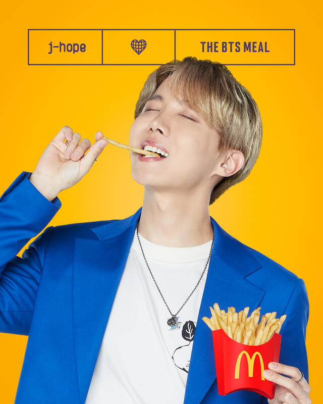 J-Hope de BTS. Foto: McDonald's