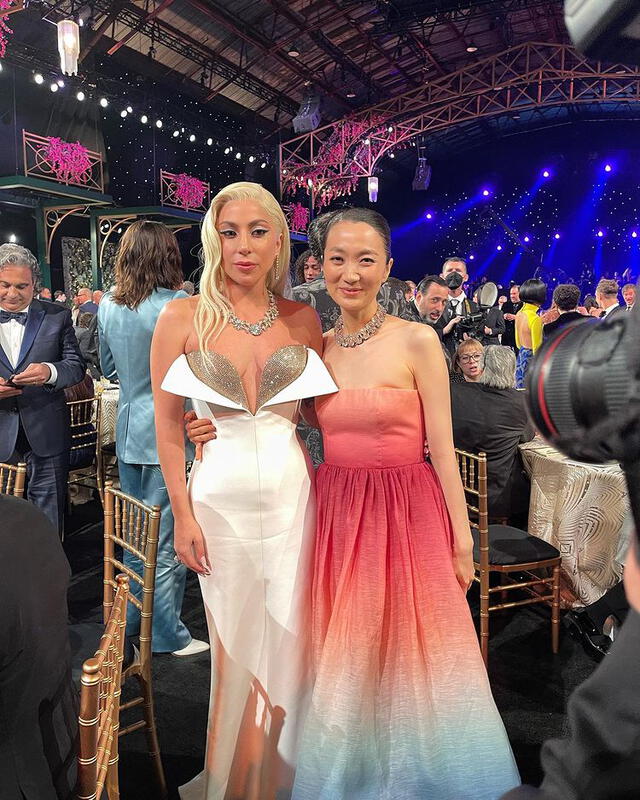 Lady Gaga Kim Joo Ryung SAG Awards 2022 El juego del calamar Squid game