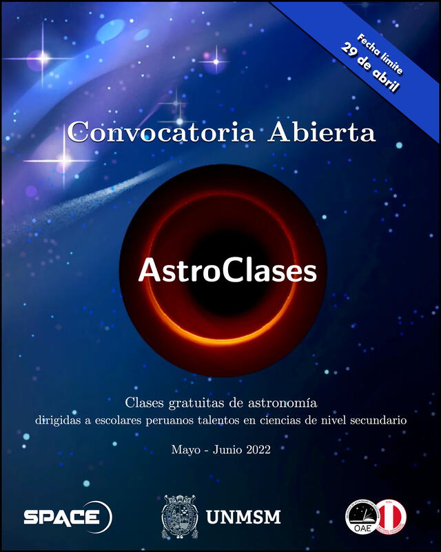 Clases de astronomía. Foto: Facebook
