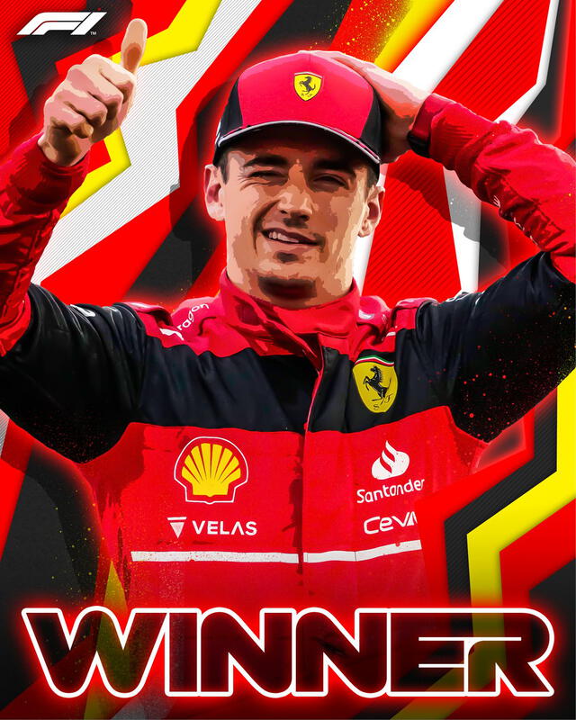 Leclerc ganó en Austria. Foto: F1.